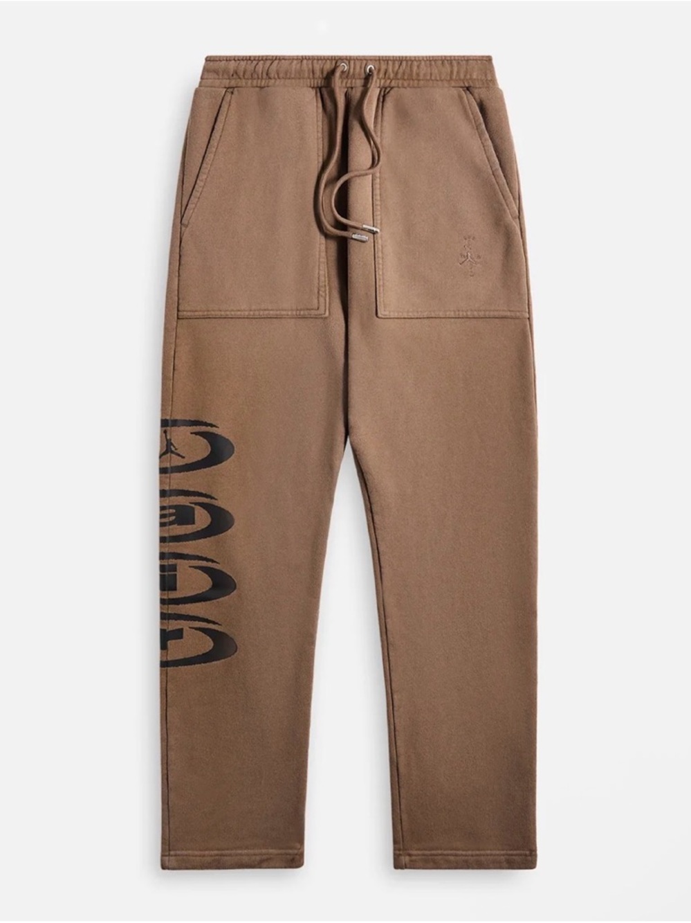 Jordan x Travis Scott Men’s Fleece Brown Cactus Jack Pants DZ5508–275 Size Small